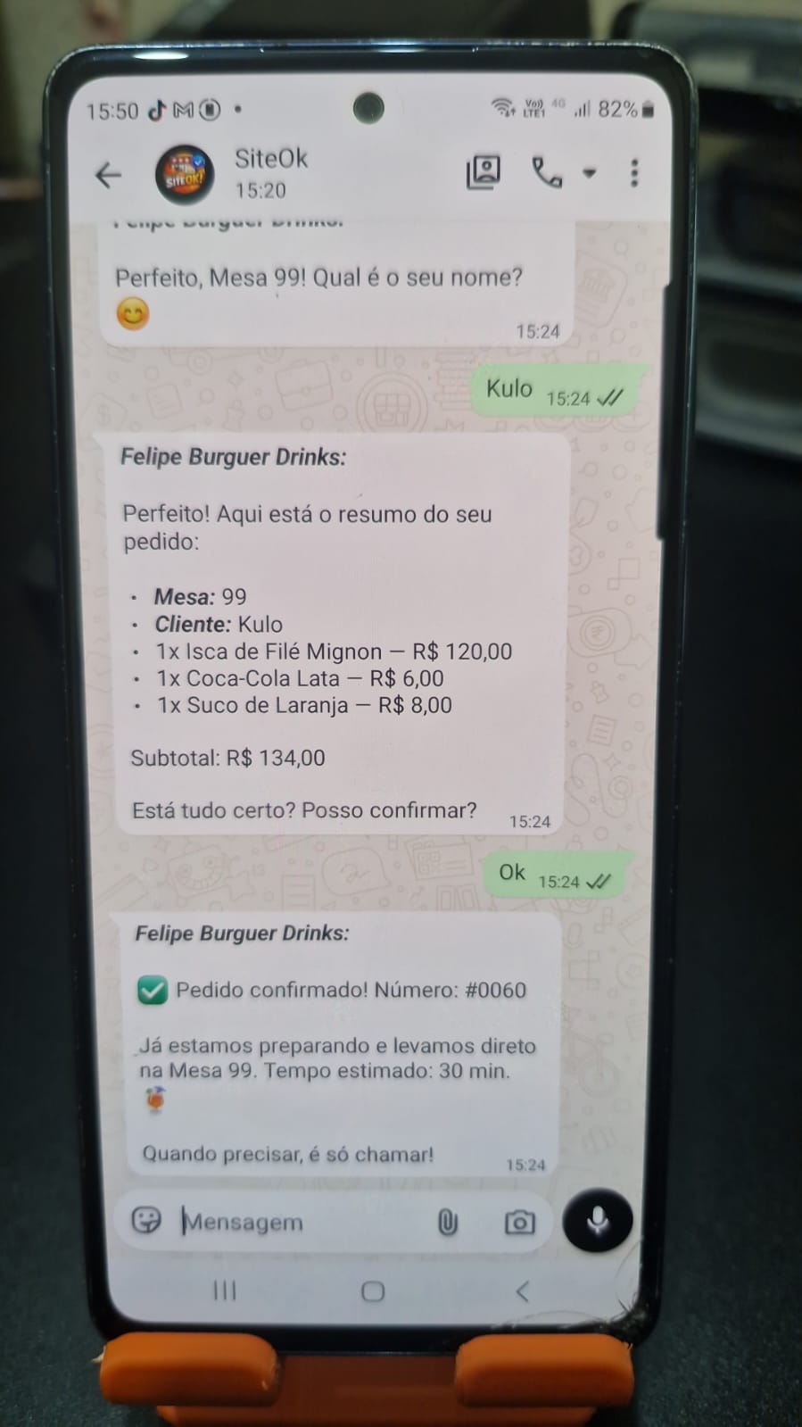 Faça o atendimento via Zap